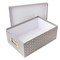 DCWV Gray Geo Photo Storage Box with Rose Gold Foil and Bookplate
